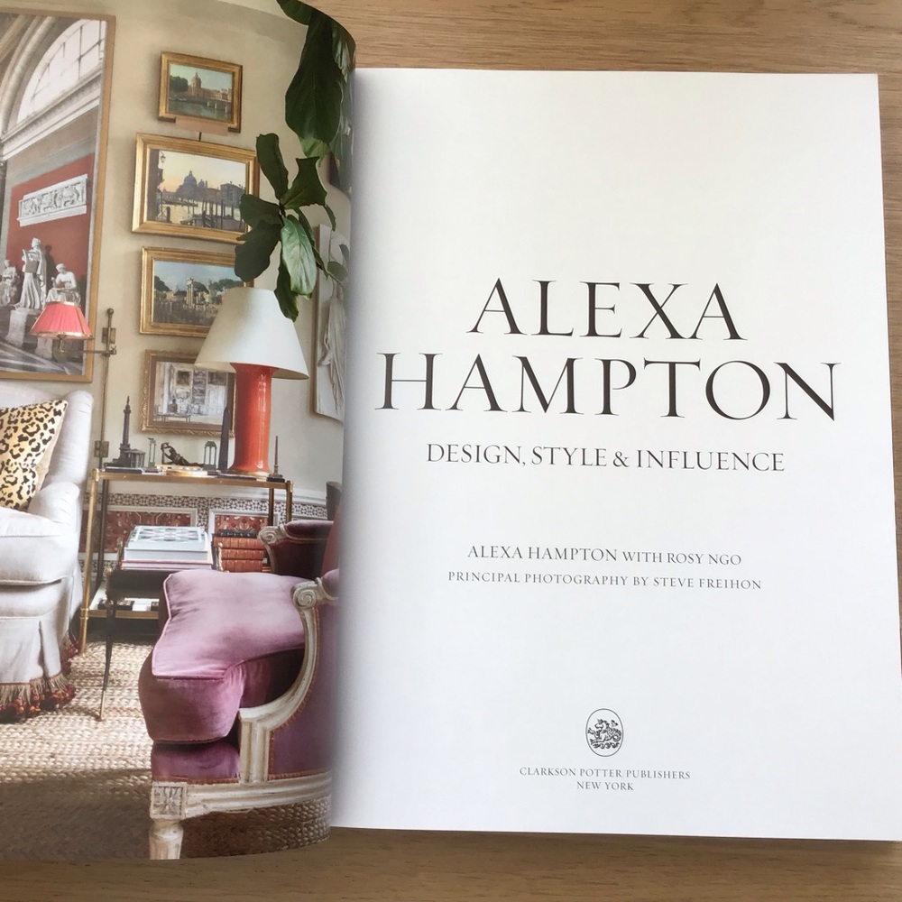 Alexa Hampton Design Style & Influence Hardcover First Edition - Picture 5 of 13